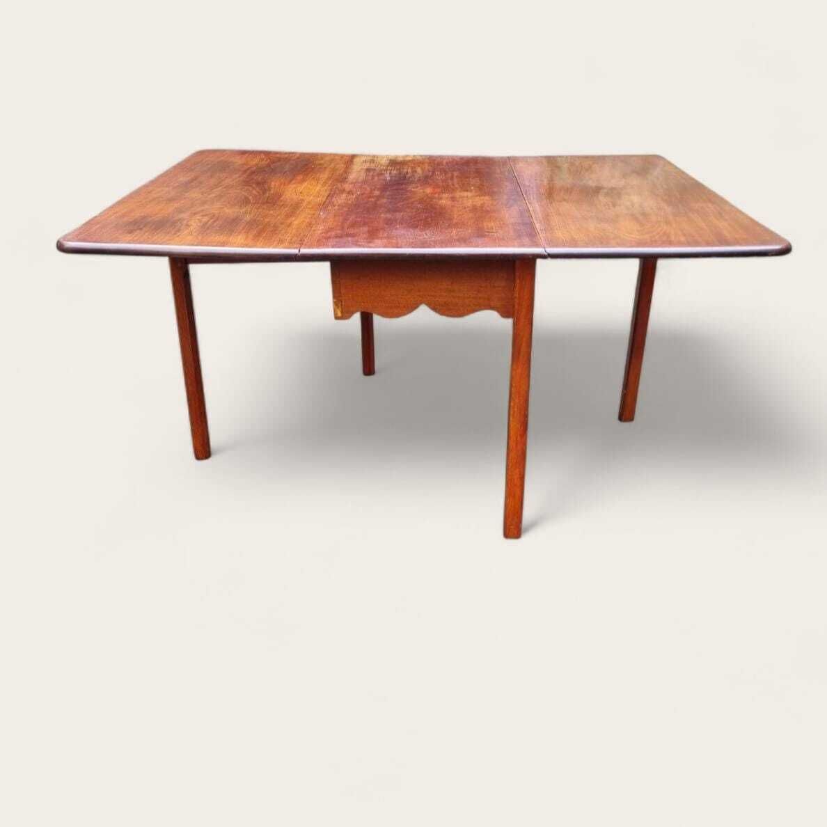 Antique Edwardian Mahogany Drop Leaf Dining Table / Solid Wood / C.1910 photo Furniture
