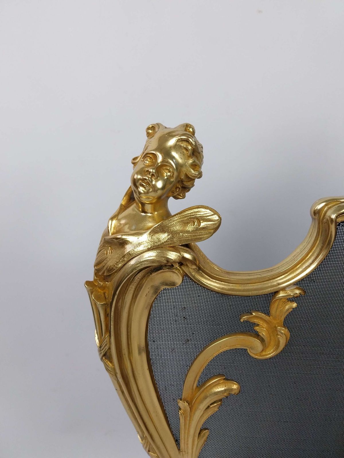 photo furniture A Fine 19th Century French Gilt Bronze Fire Screen By Bouhon Frères