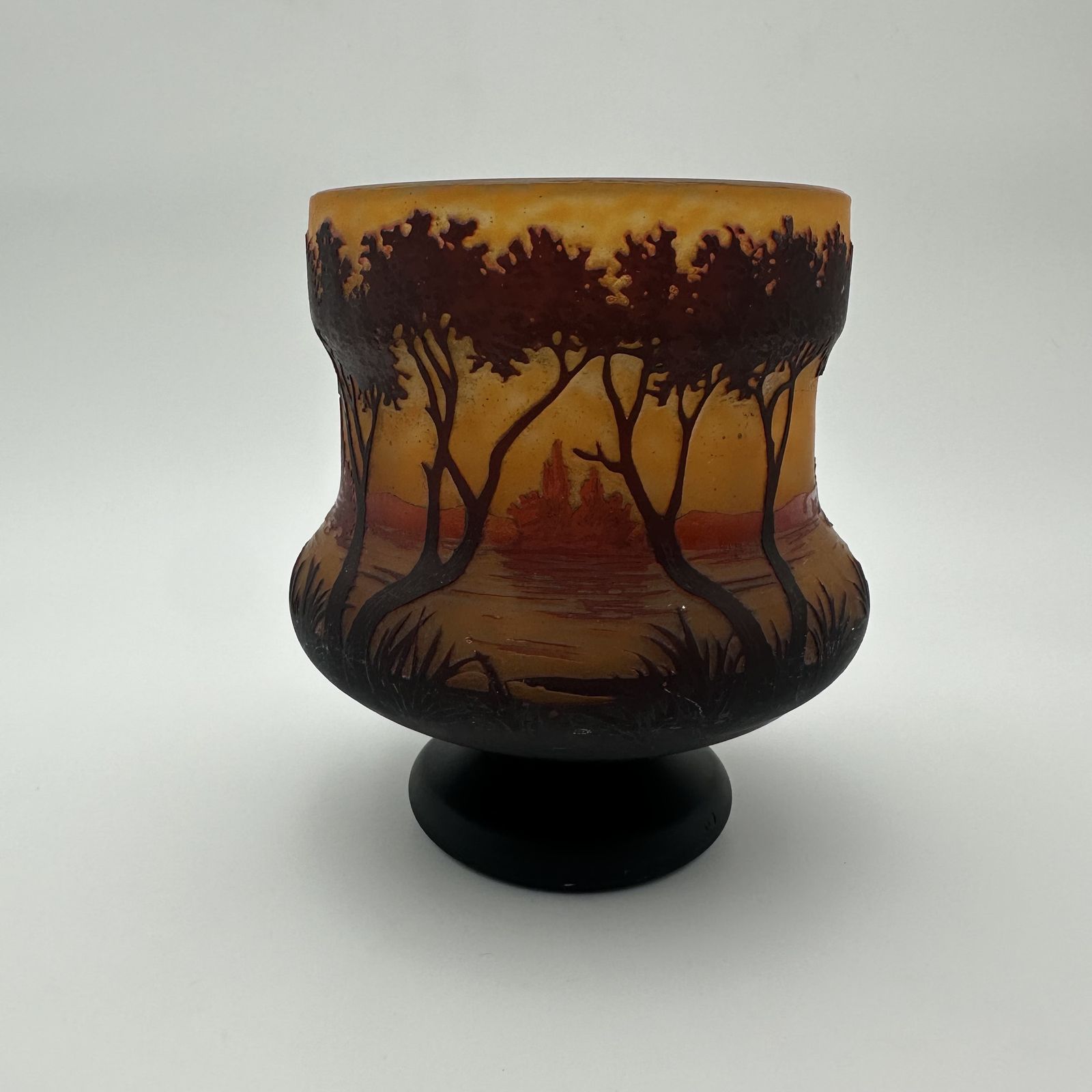 Home Decor Art Nouveau Cameo Glass Vase – Daum Nancy, France, Circa 1900 photo