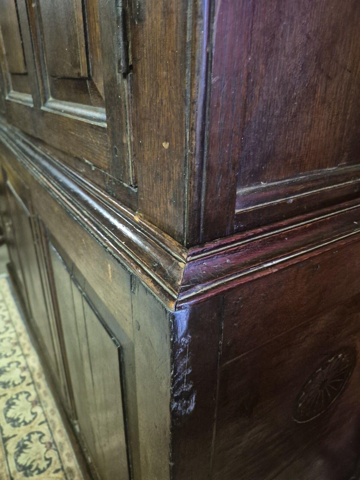 photo vinterior Lovely Character 18th Century Country Oak Livery Cupboard Wardrobe Larder Linen