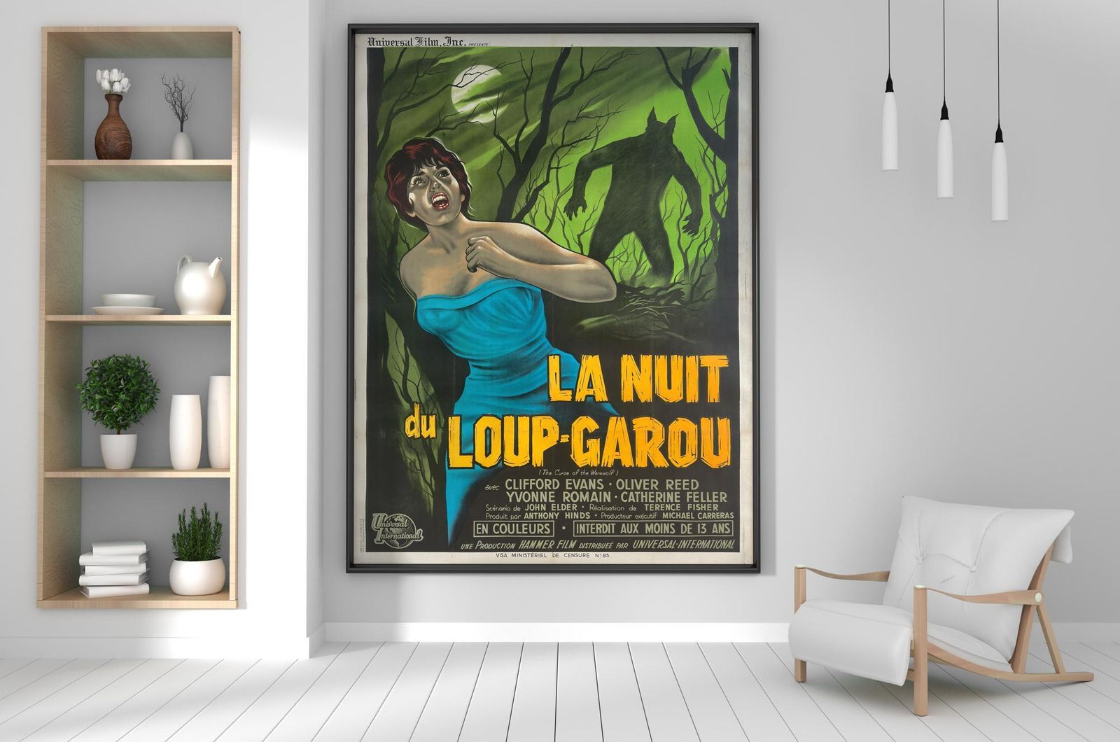 The Curse Of The Werewolf 1961 Franse Grande filmaffiche, Guy Gerard Noel photo furniture