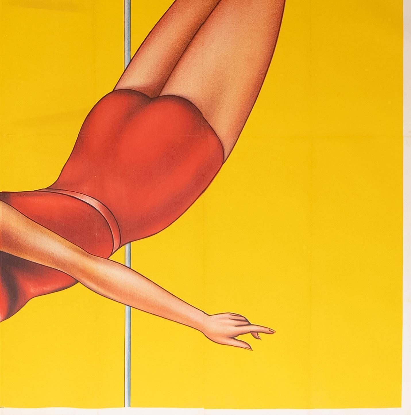 Affiche publicitaire « Circus Trapez », États-Unis, années 1960, grand format 6 feuilles, marouflée sur toile photo 10200.0