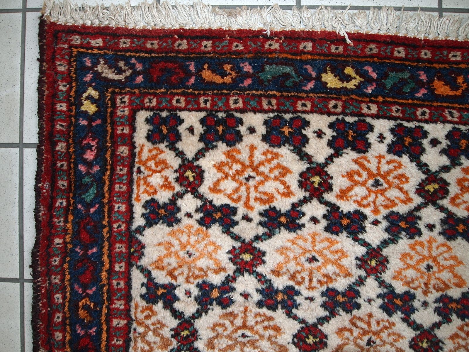 Tapis de couloir vintage en laine, fait main, 80 × 207 cm, années 1960 photo furniture