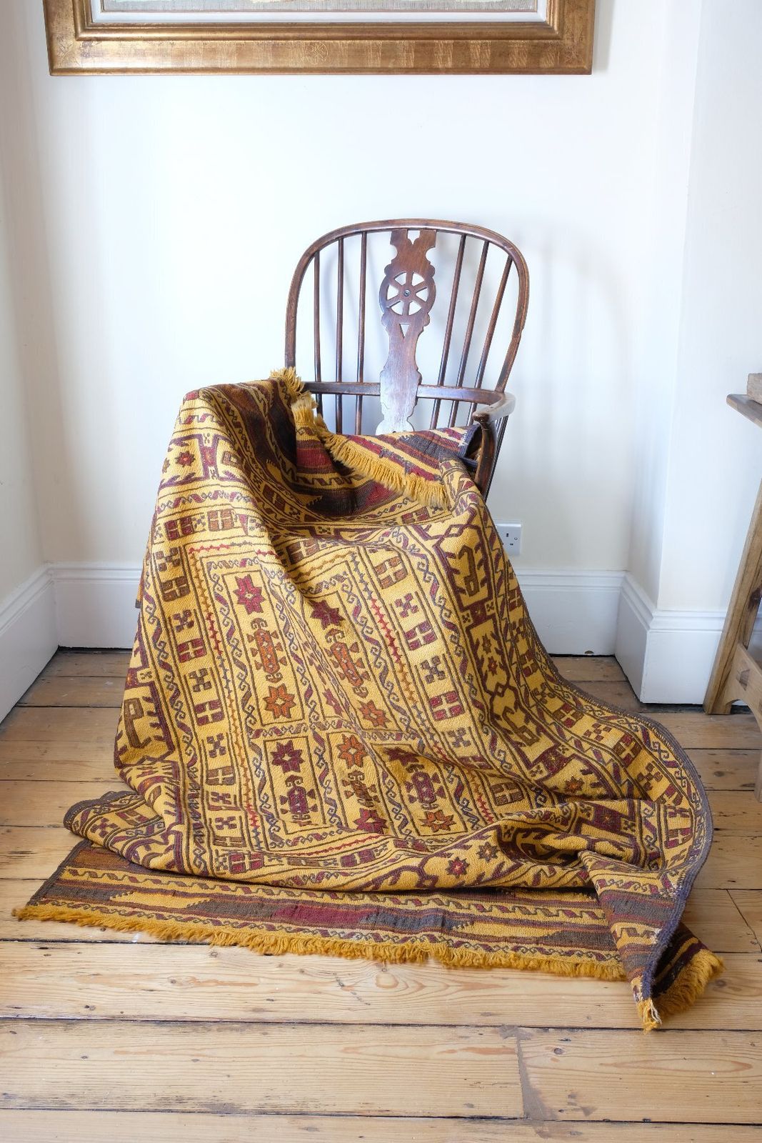1100.0 Antique Anatolian Kilim Rug, Central Turkey, Circa Early 1900s photo