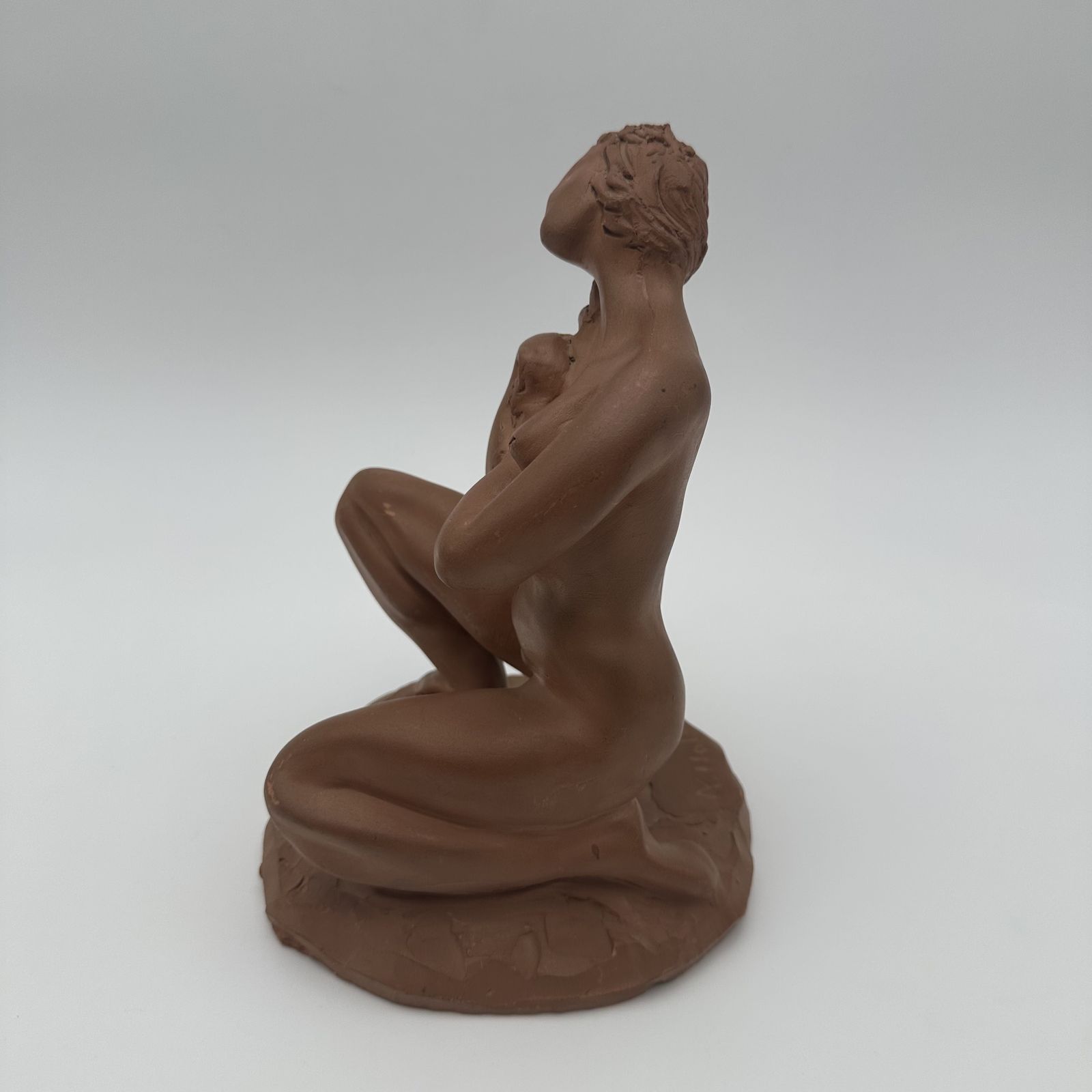 Terracotta Statue Of A Nude Woman – Signed N. Hottot, 20th Century photo 680.0