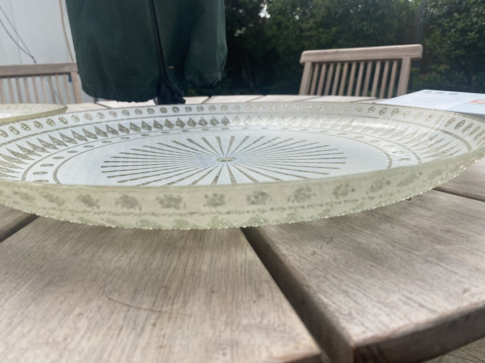 Mid Century Hanging  Pendant Indented Frosted Glass. photo furniture