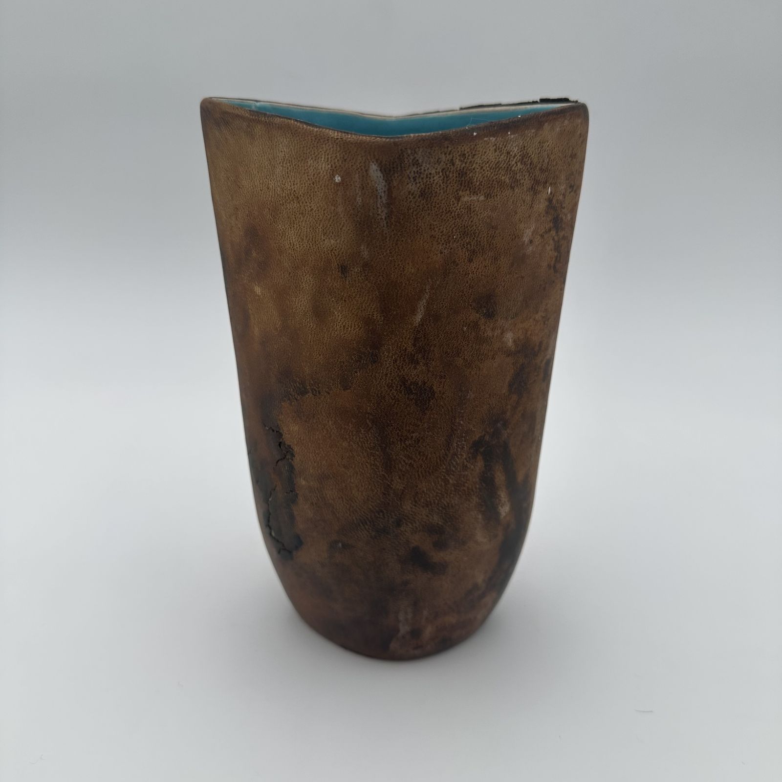 Ceramic And Painted Leather Vase – De Coccio, Italy, 1950s photo 1150.0