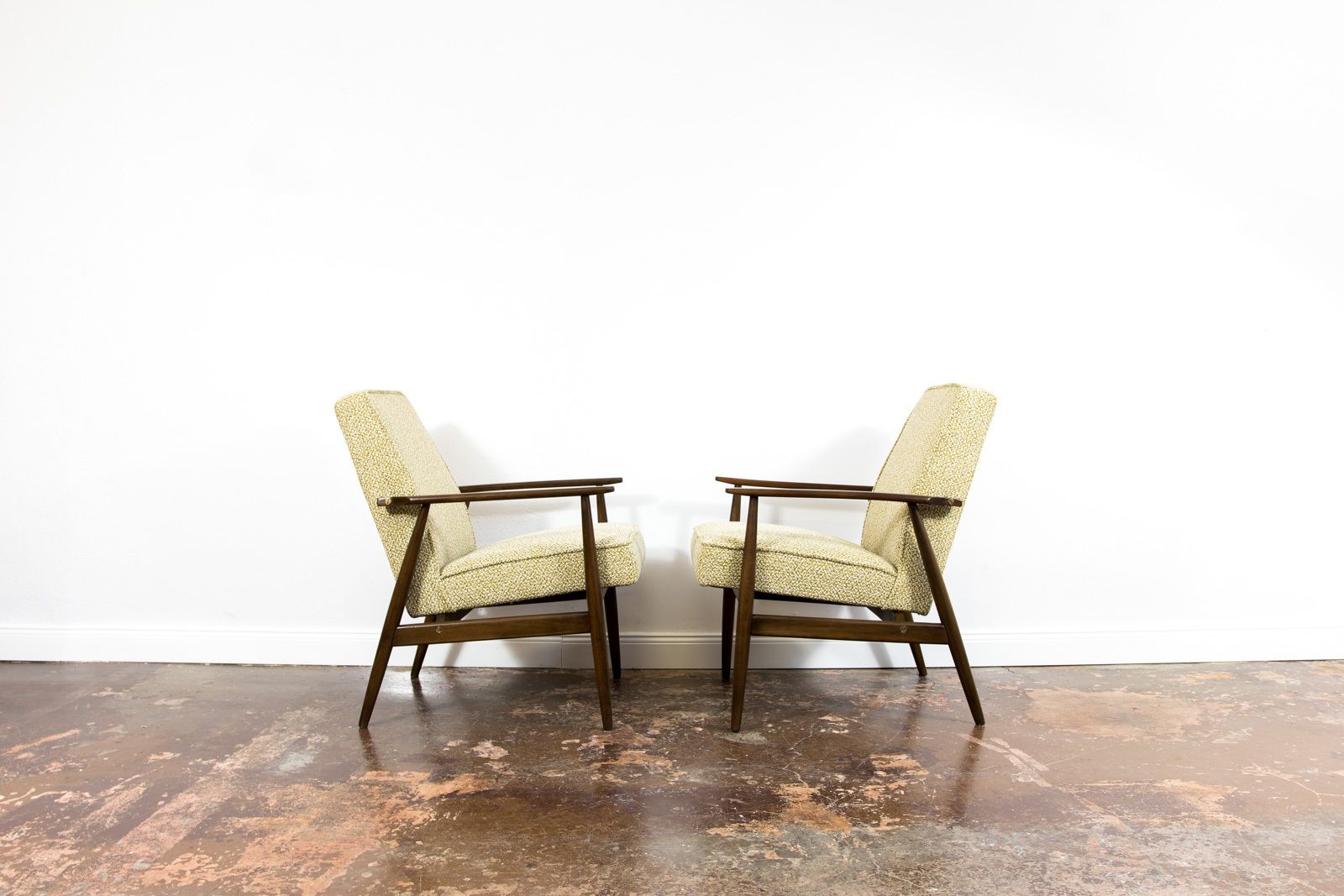 Vintage Armchairs Designed By H. Lis, Poland, 1960's, Set Of 2 photo Furniture