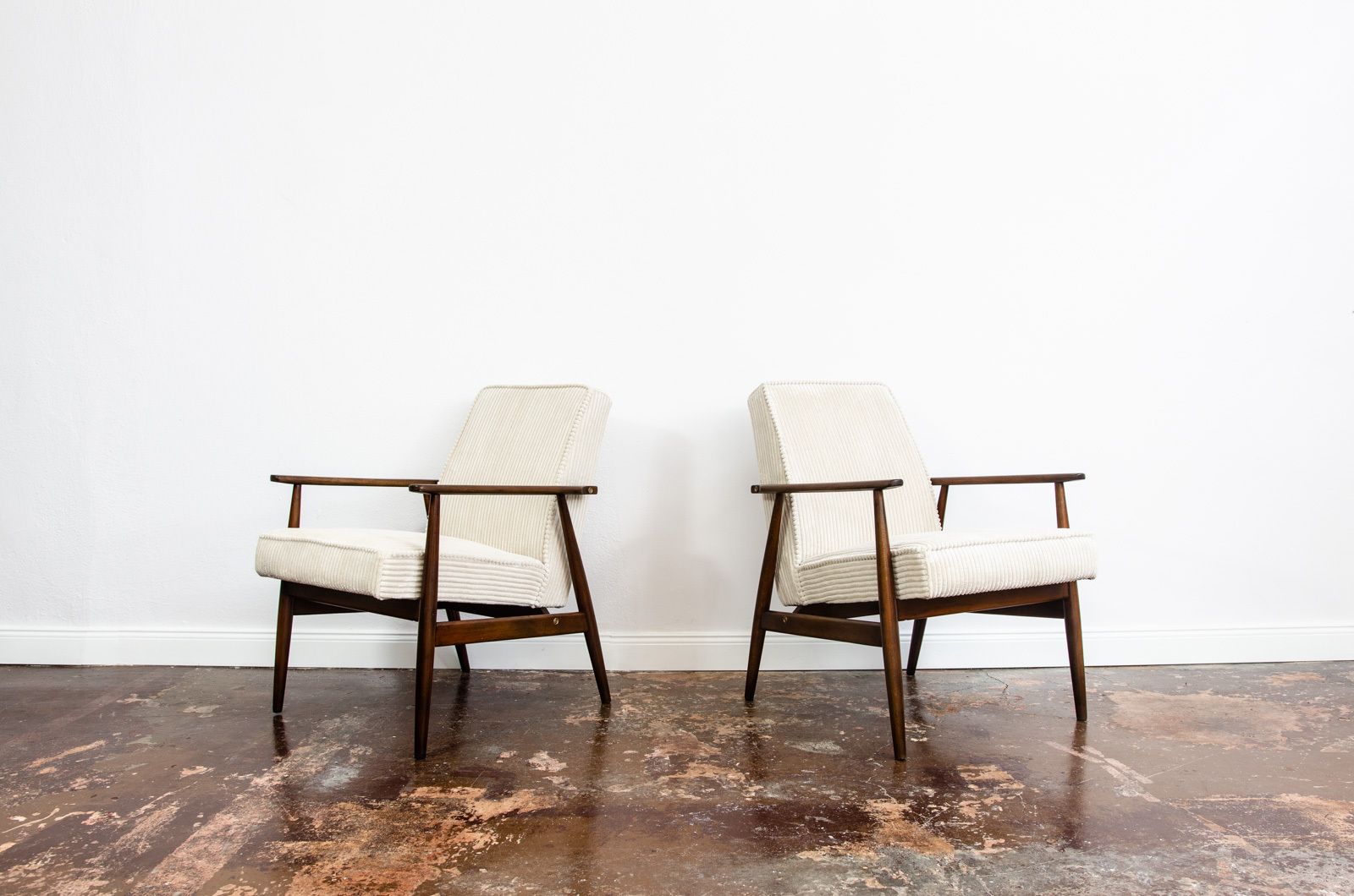 Vintage Armchairs Designed By H. Lis, Poland, 1960's, Set Of 2 photo buy