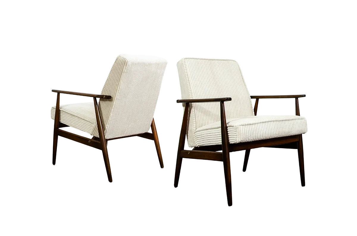 Vintage Armchairs Designed By H. Lis, Poland, 1960's, Set Of 2
