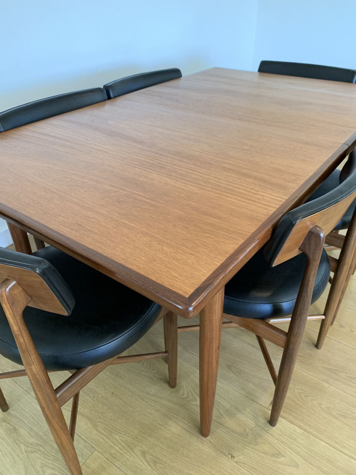 photo buy Restored G Plan Fresco Extending Table & 6 Or 8 Victor Wilkins Dining Chairs