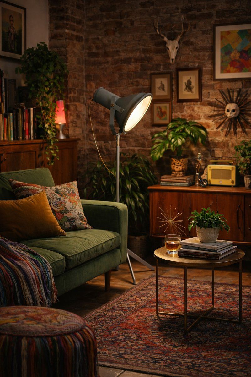 Vintage Industrial Medical Floor Lamp On Tripod Stand, 1940 photo furniture