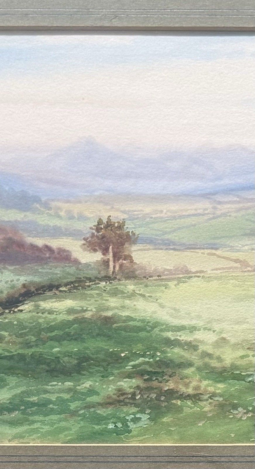 Edgar James Maybery Watercolour Painting, View Of Sugar Loaf, Monmouthshire photo for sale
