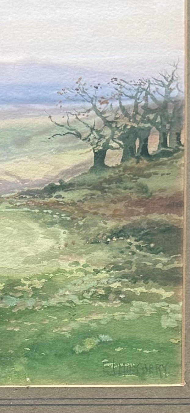 Edgar James Maybery Watercolour Painting, View Of Sugar Loaf, Monmouthshire photo 295.0