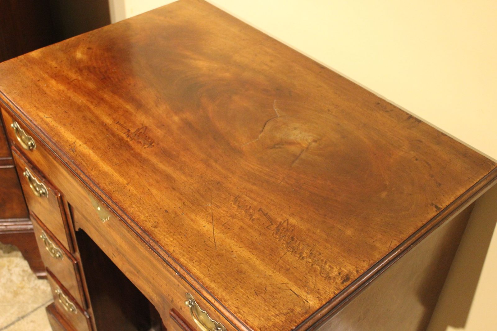 18thc. Mahogany Knee Hole Desk photo furniture