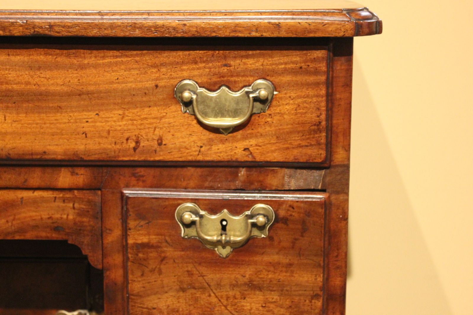 18thc. Mahogany Knee Hole Desk photo for sale