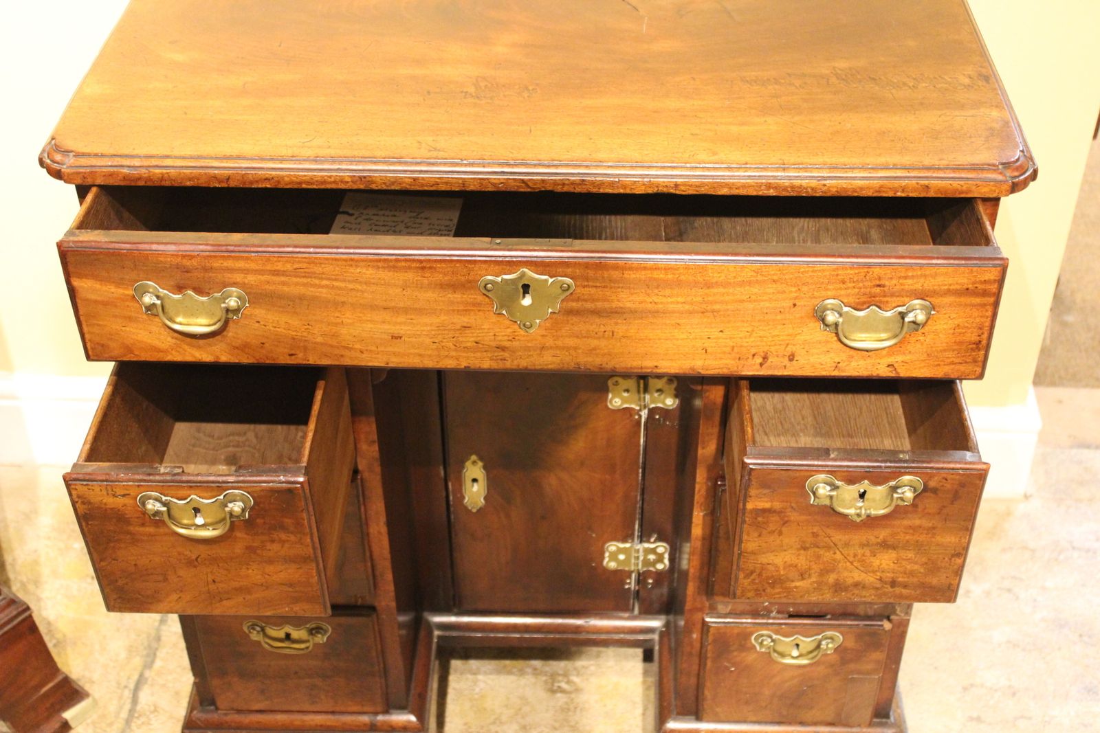 18thc. Mahogany Knee Hole Desk photo buy