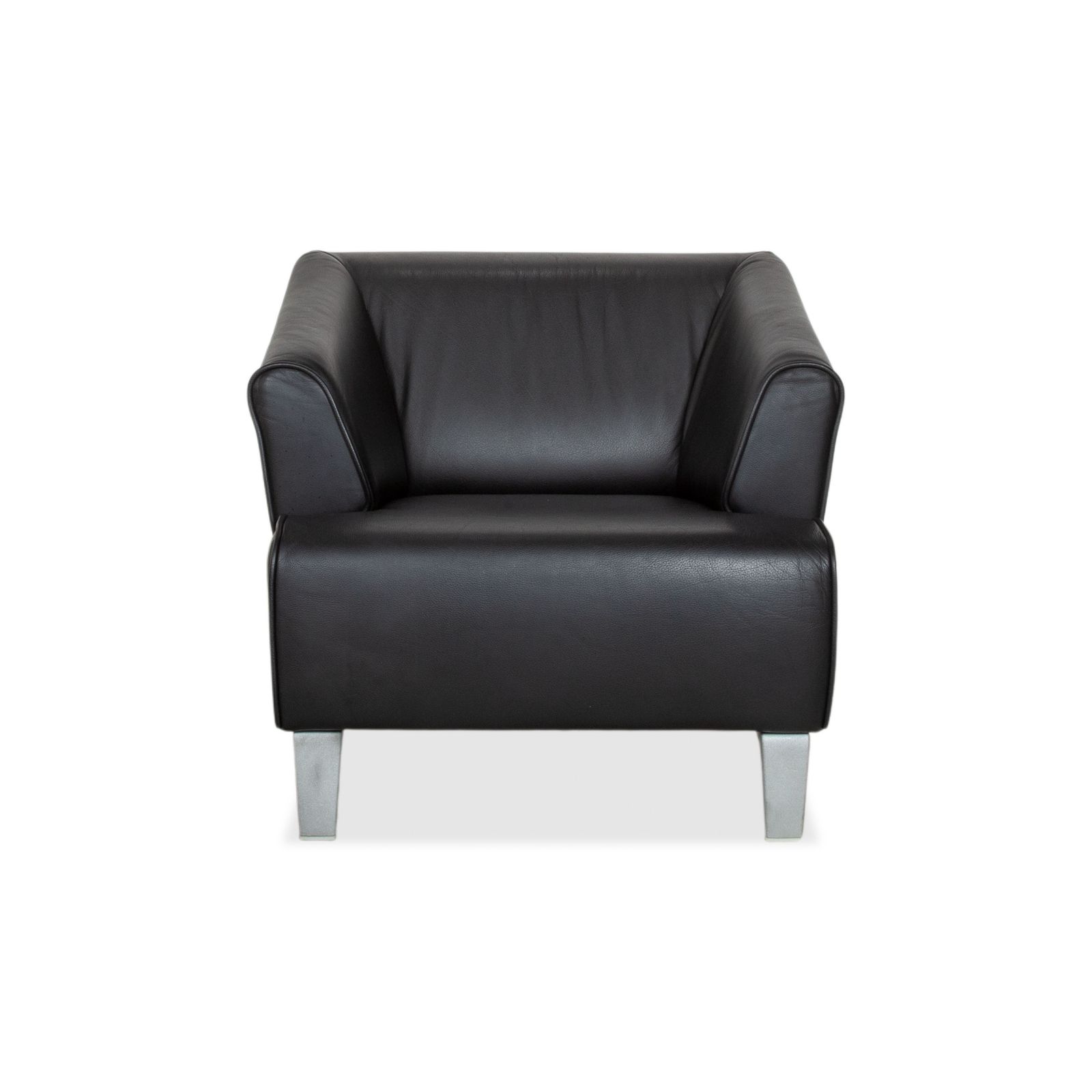 Mobilier Fauteuil Rolf Benz 2300 en cuir, pieds en métal noir photo