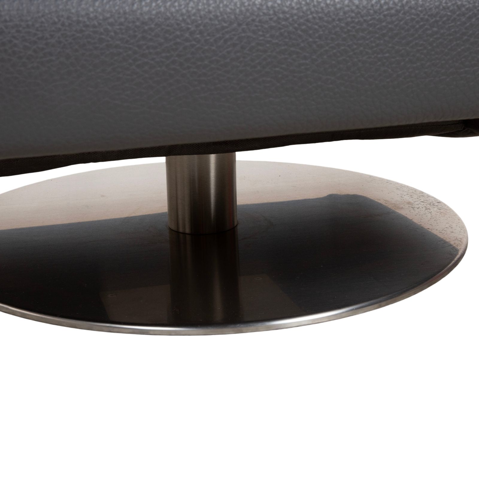 Fauteuil Natuzzi Relevé en cuir noir anthracite photo buy
