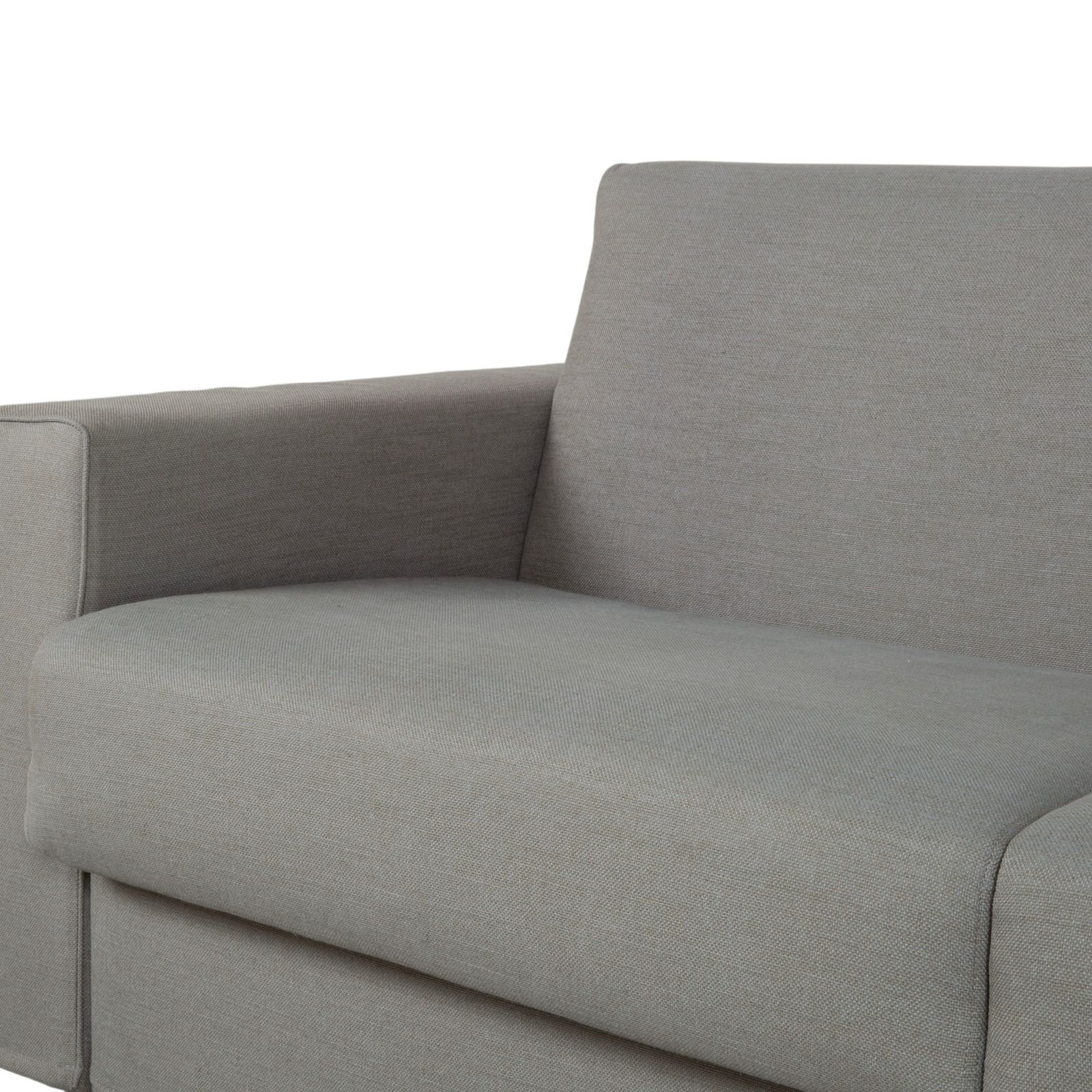 photo furniture Canapé convertible Bodema Joao 2 places en tissu gris, fonction manuelle, par Danilo Bonfanti