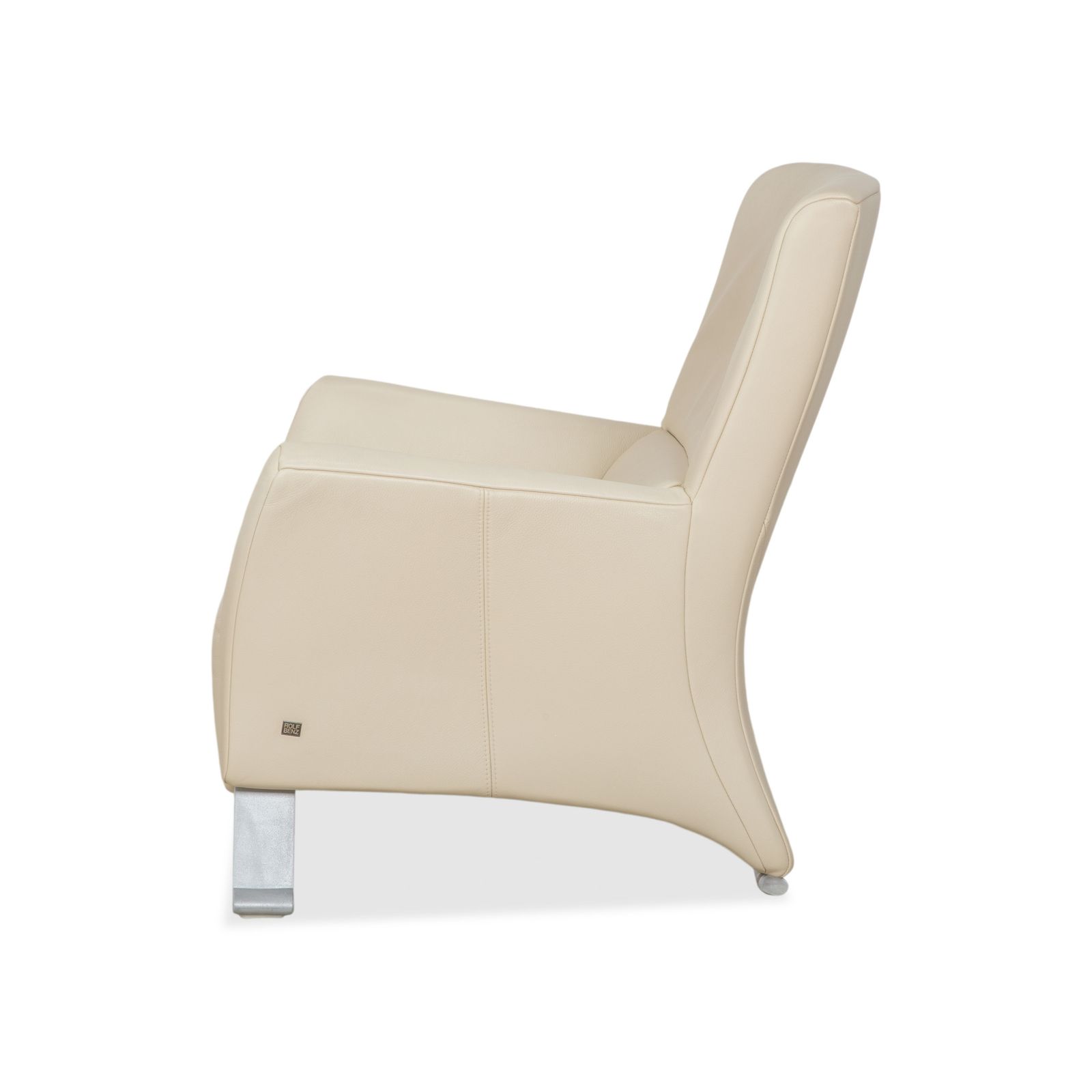 Meubels Rolf Benz 322 Leren Fauteuil Wit Crème photo