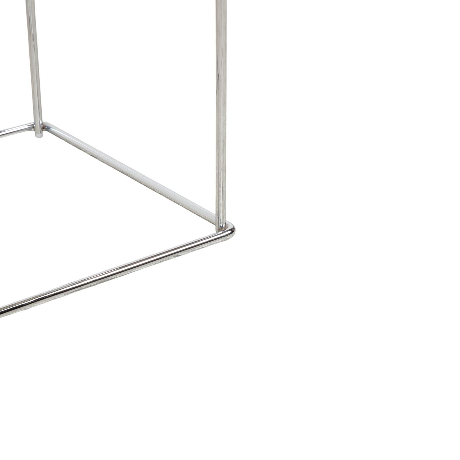 B&B Italia Fat Fat Coffee Table, White Plastic, 62 X 62 Cm, Chrome Frame photo Furniture