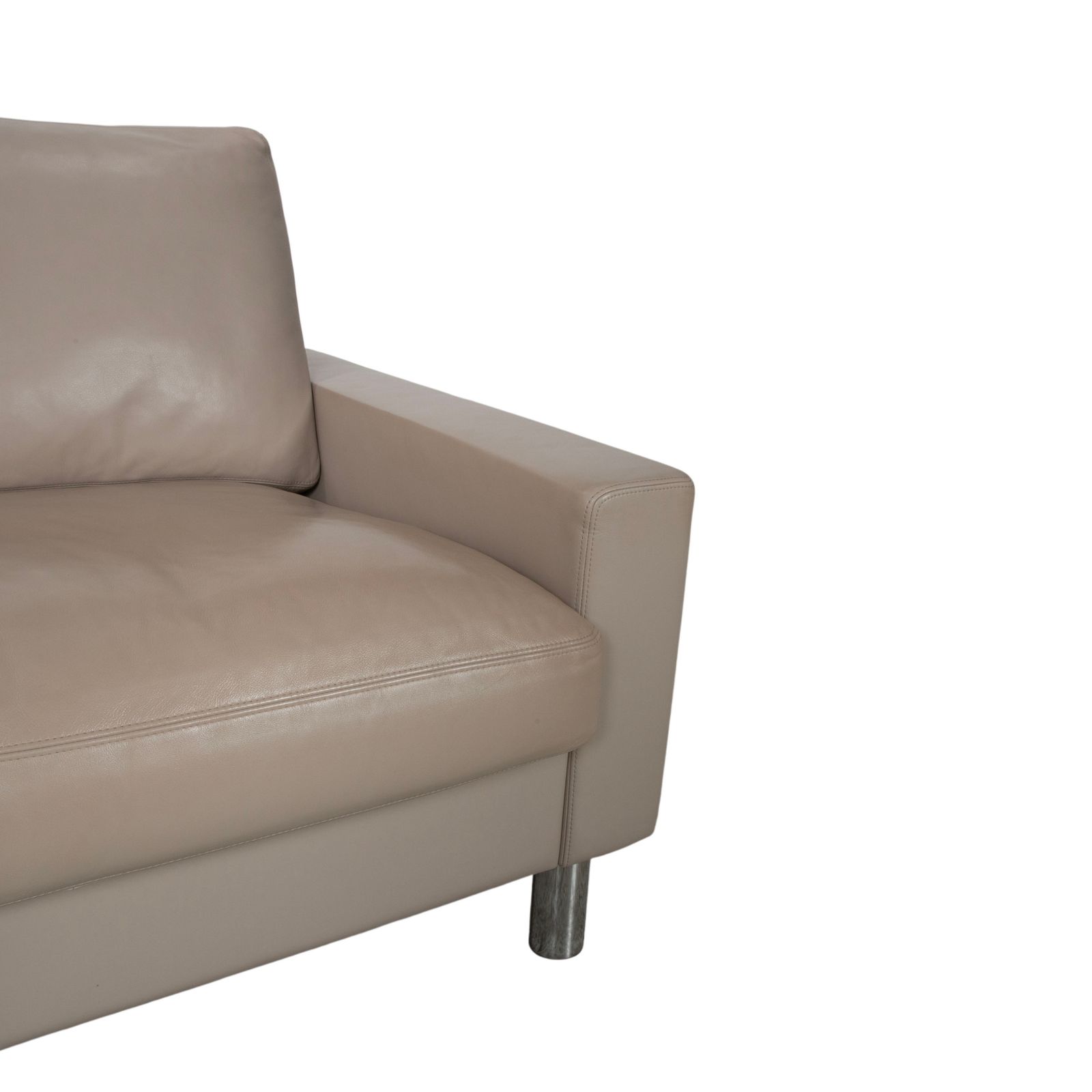 Canapé 3 places Erpo CL 500 en cuir, crème beige photo for sale