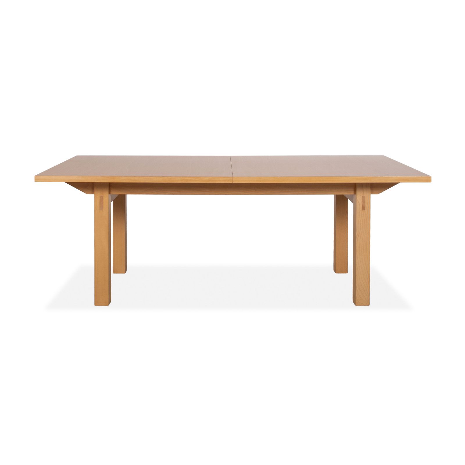 photo furniture Table à manger Thonet en bois brun, extensible, 200-282 x 90 cm