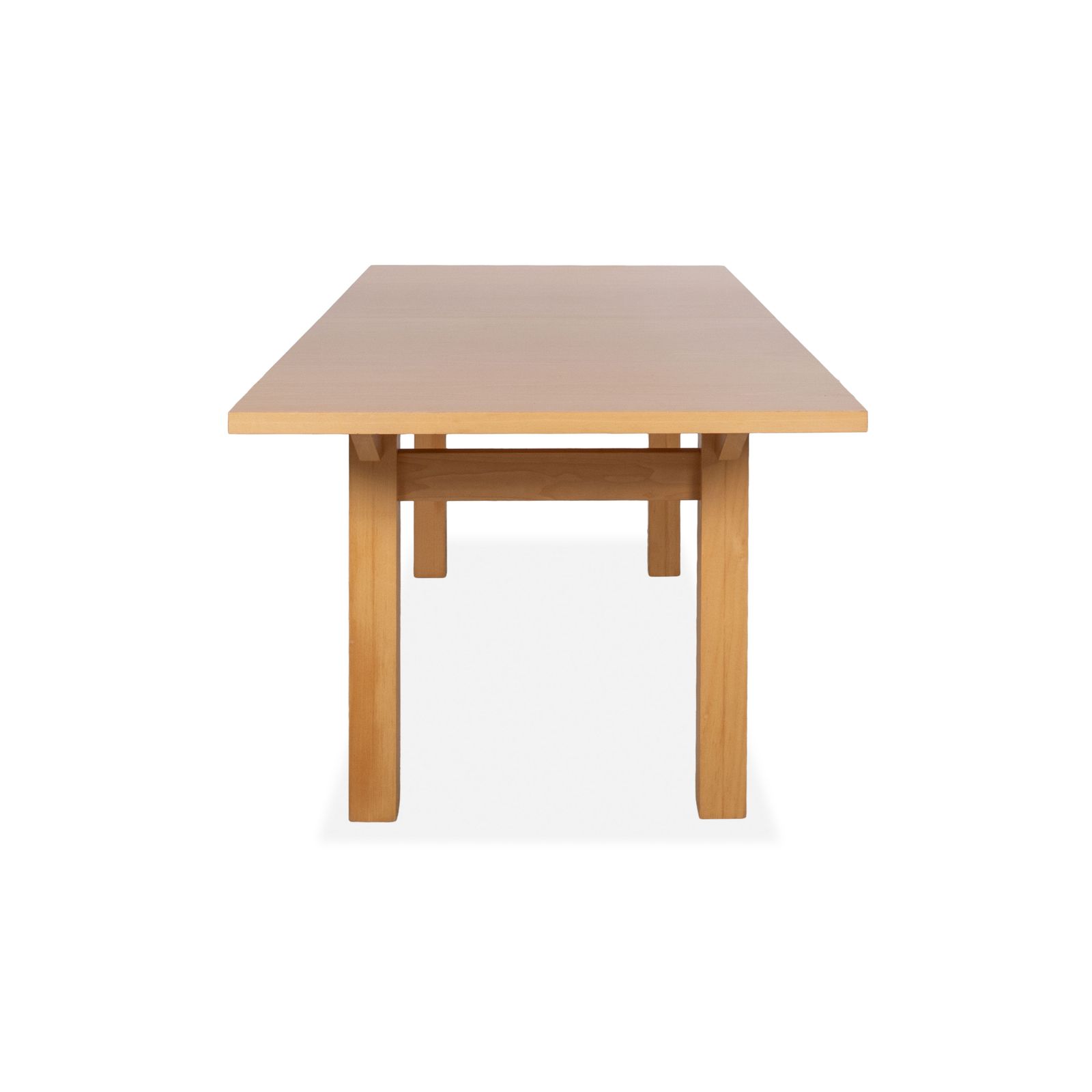 photo for sale Table à manger Thonet en bois brun, extensible, 200-282 x 90 cm