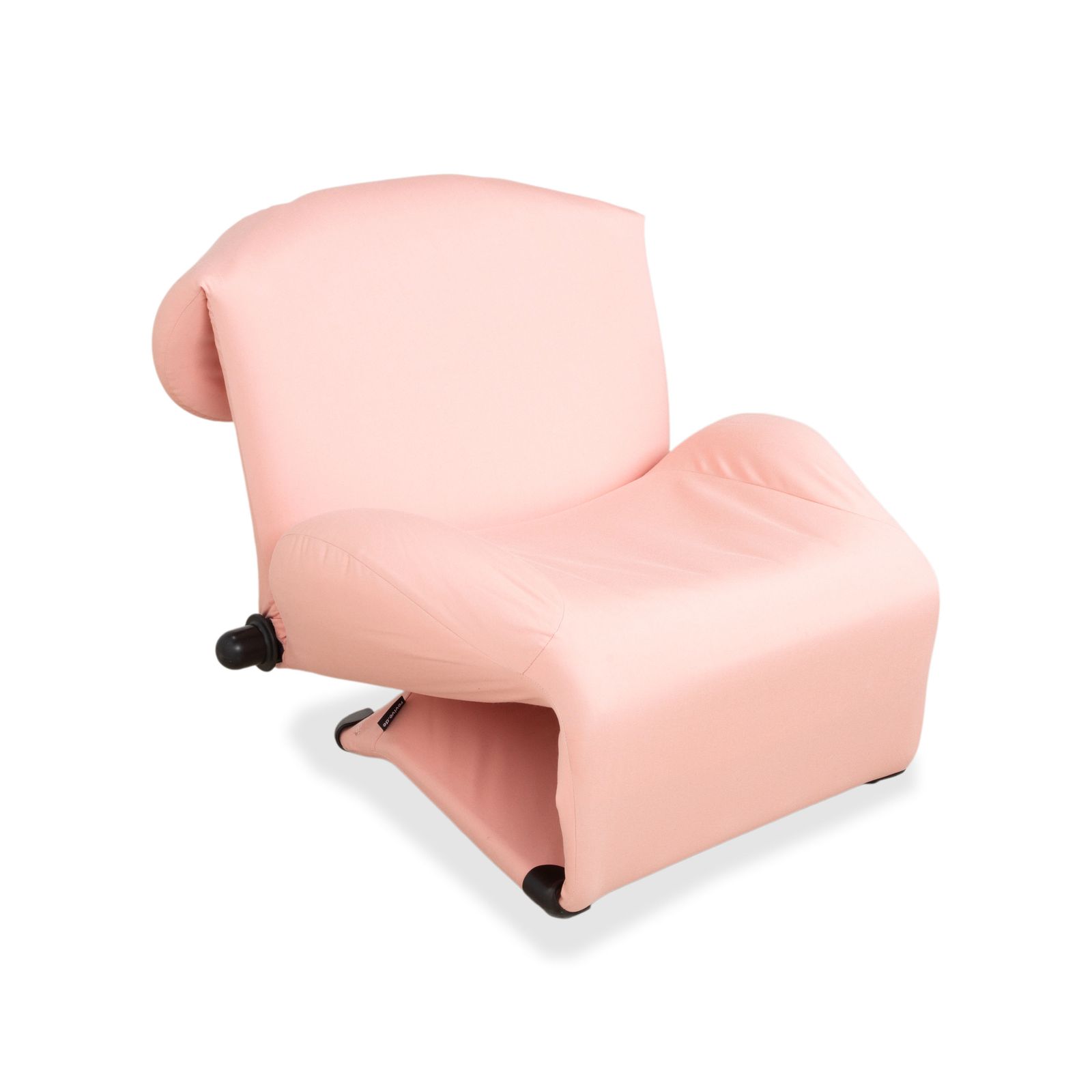 Fauteuil Cassina Wink en tissu, rose, fonction manuelle, retapissé photo for sale
