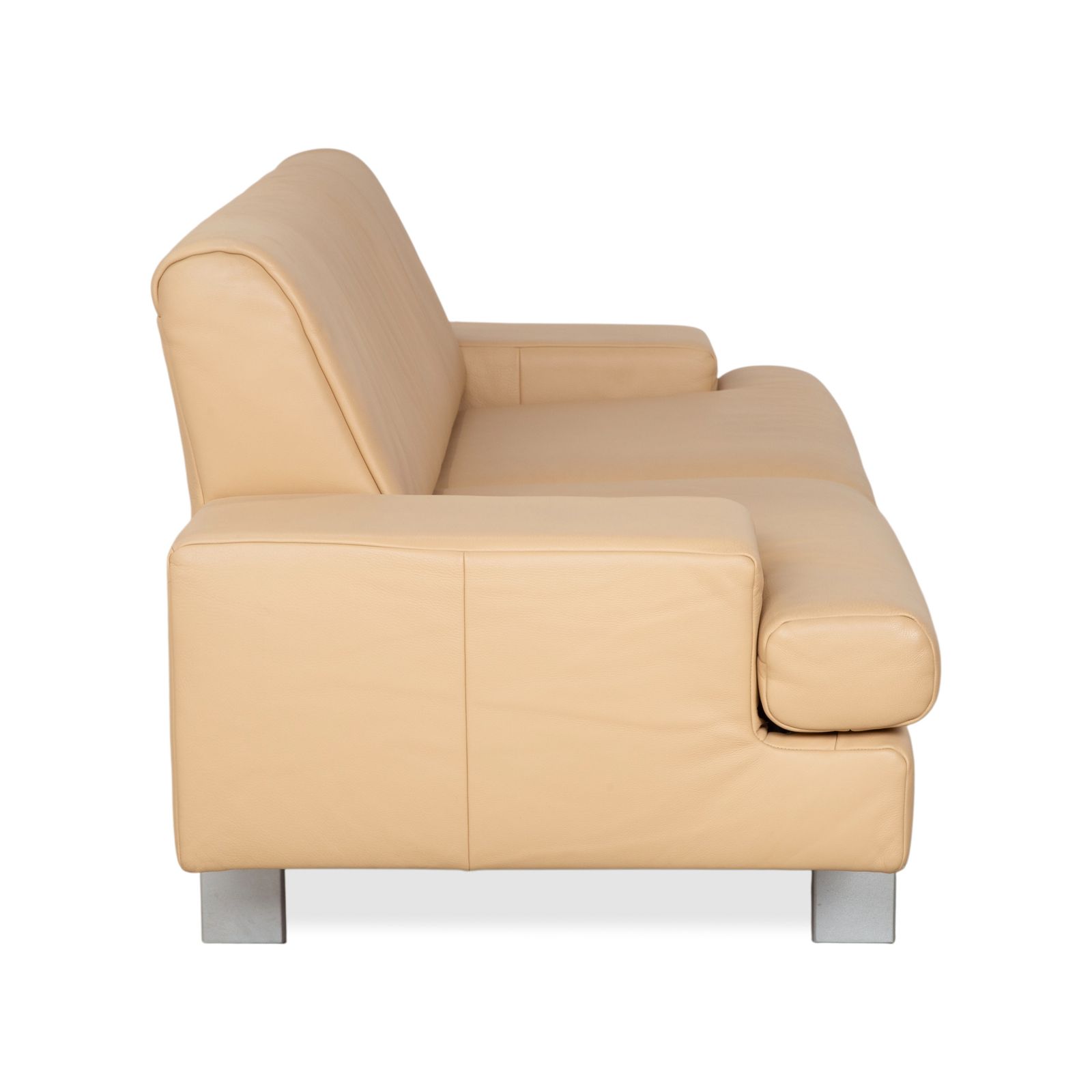 Meubels Rolf Benz AK 644 tweezitsbank leer crème beige photo