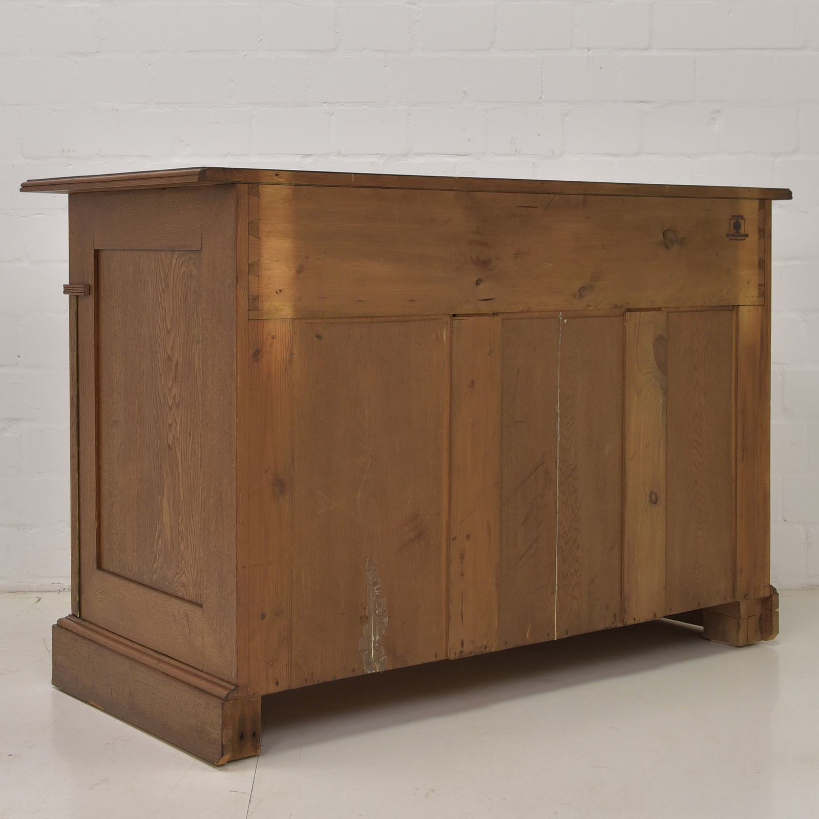 Furniture Antique! Restored Art Nouveau Oak Sideboard, Chest Of Drawers, Cabinet photo