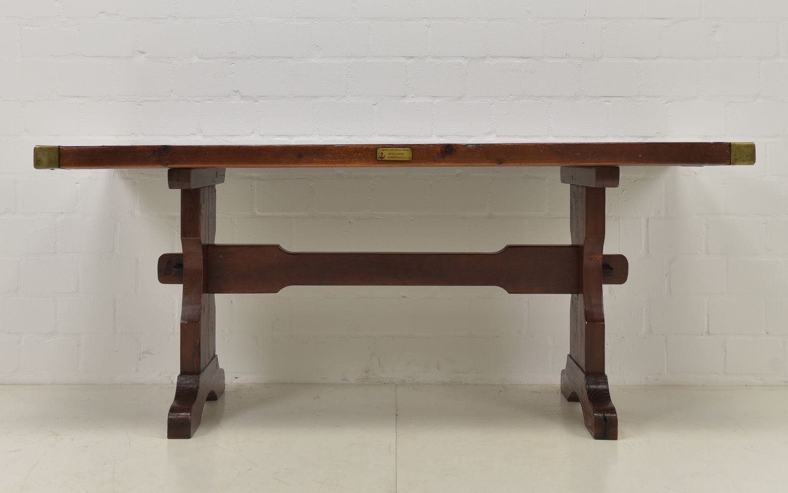 Antique! Liberty Ship Table Made From Wwii USA Hatch Cover, Dining Table, Restored, 182x79 photo furniture
