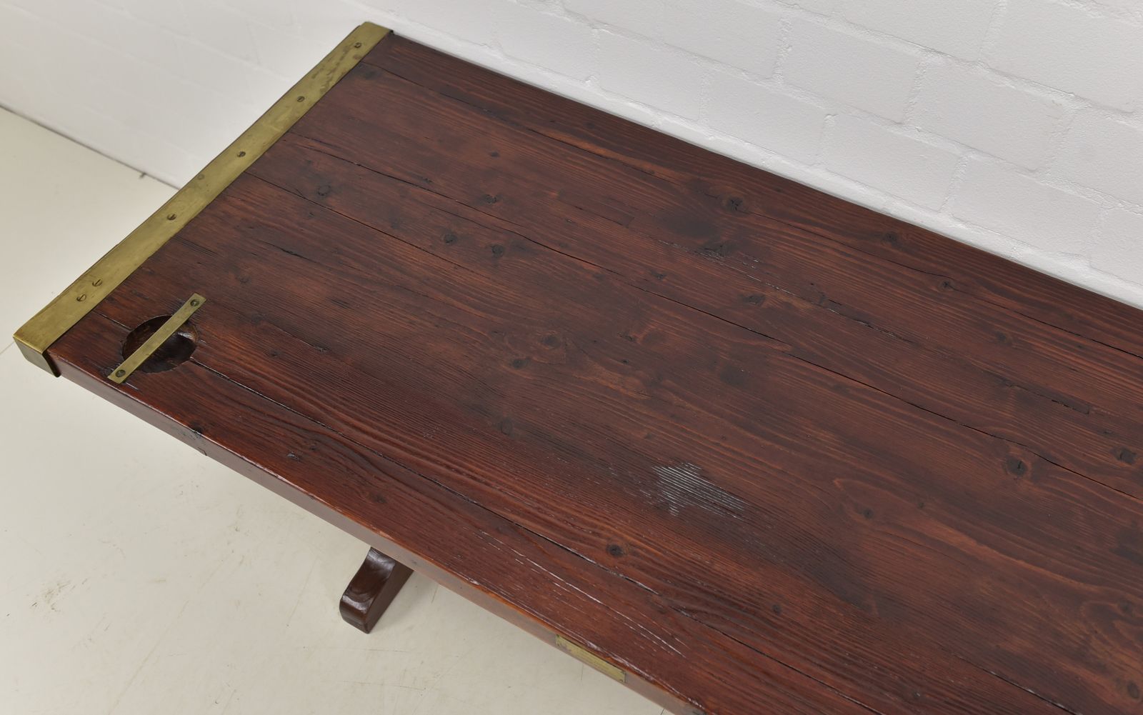 Antique! Liberty Ship Table Made From Wwii USA Hatch Cover, Dining Table, Restored, 182x79 photo for sale