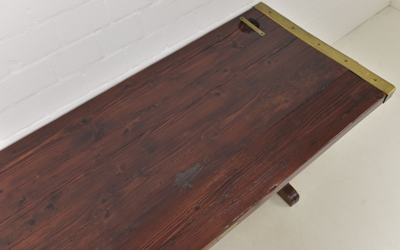 Antique! Liberty Ship Table Made From Wwii USA Hatch Cover, Dining Table, Restored, 182x79 photo Furniture