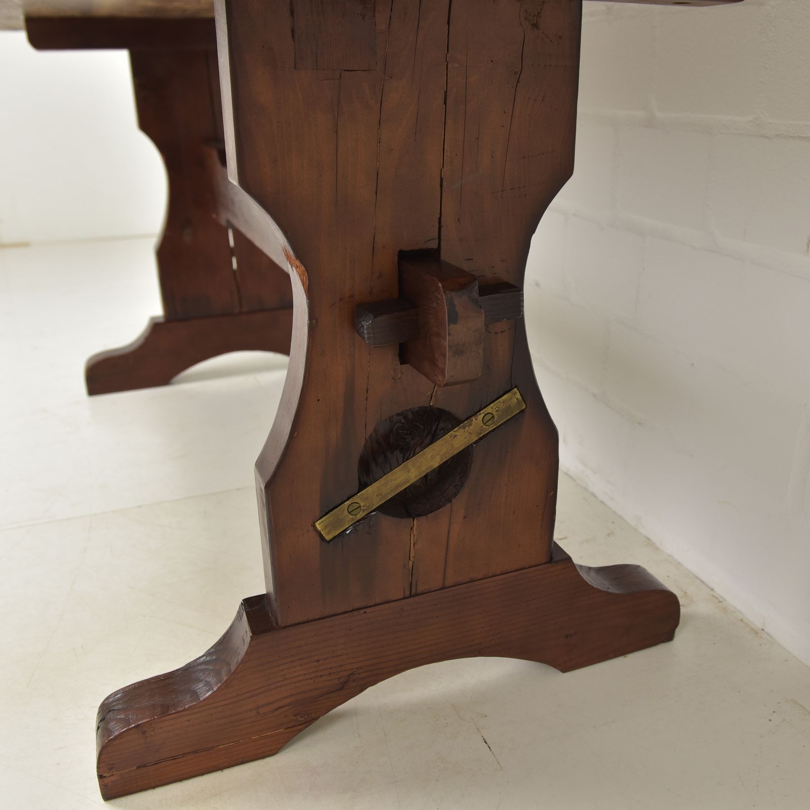 Antique! Liberty Ship Table Made From Wwii USA Hatch Cover, Dining Table, Restored, 182x79 photo vintage