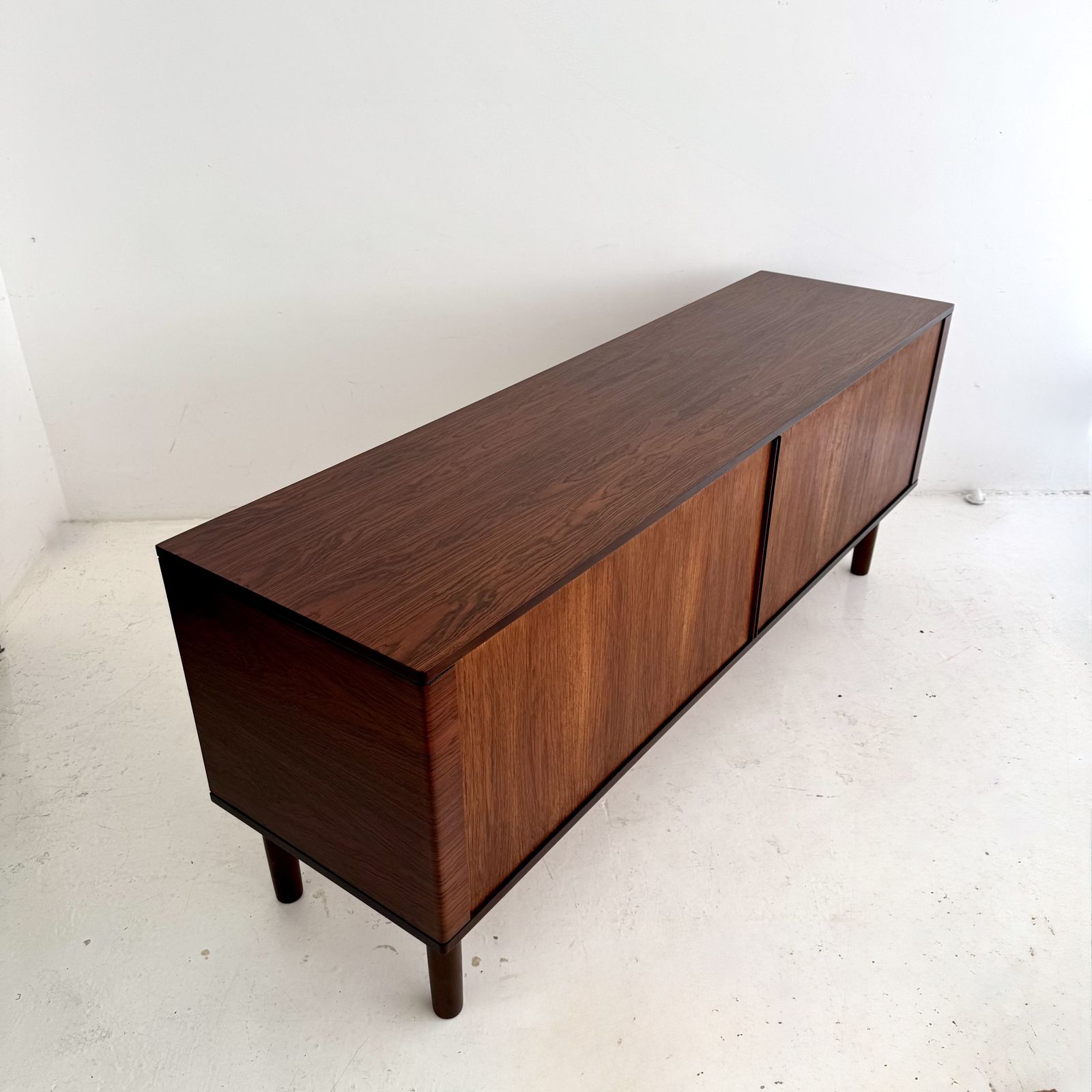 Mid Century Danish Niels Koefoed Rosewood Tambour Sideboard photo 3200.0