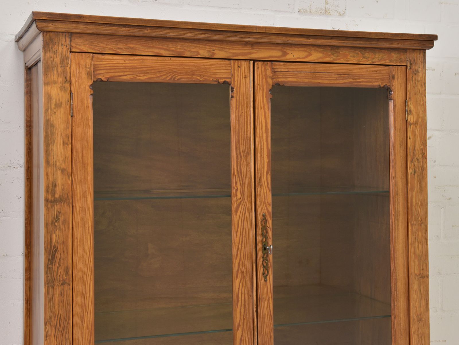 photo furniture Antique! Small Restored Softwood Art Nouveau Display Cabinet, Circa 1920.