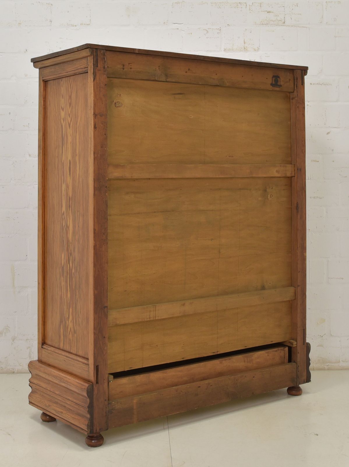 1035.0 Antique! Small Restored Softwood Art Nouveau Display Cabinet, Circa 1920. photo