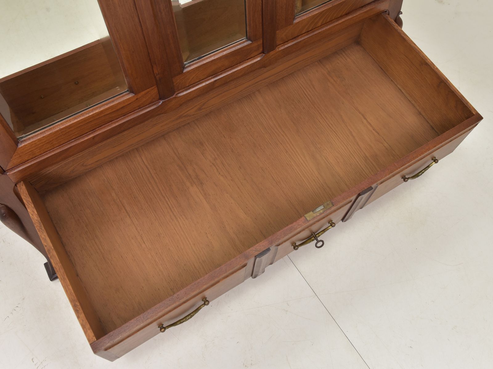 Antique! Restored Art Nouveau Wardrobe, Solid Mahogany, Narrow, For Bedroom photo vinterior