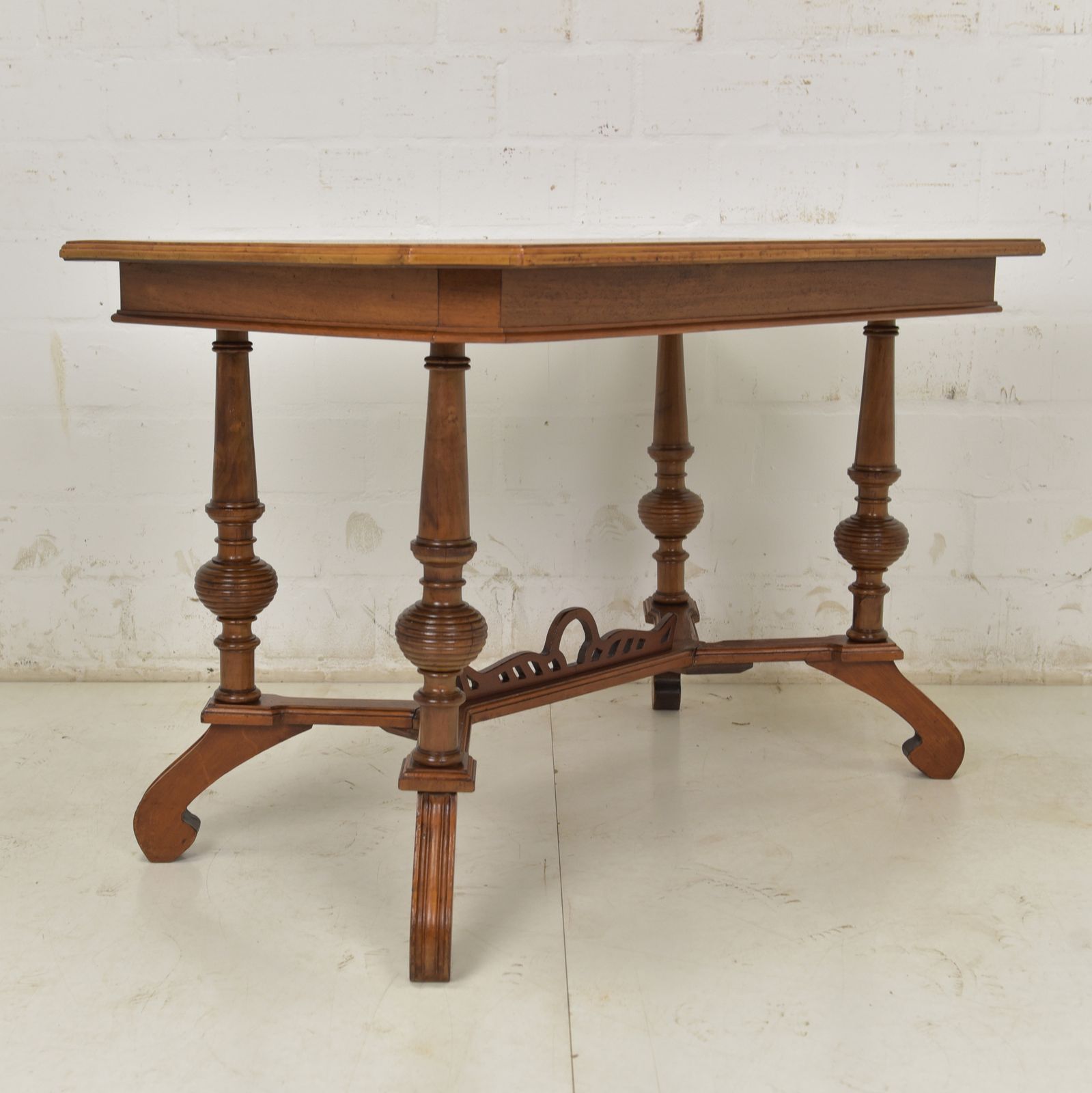 photo for sale Antique! Restored Walnut Coffee Table, Gründerzeit/Art Nouveau Period, 1900s Side Table