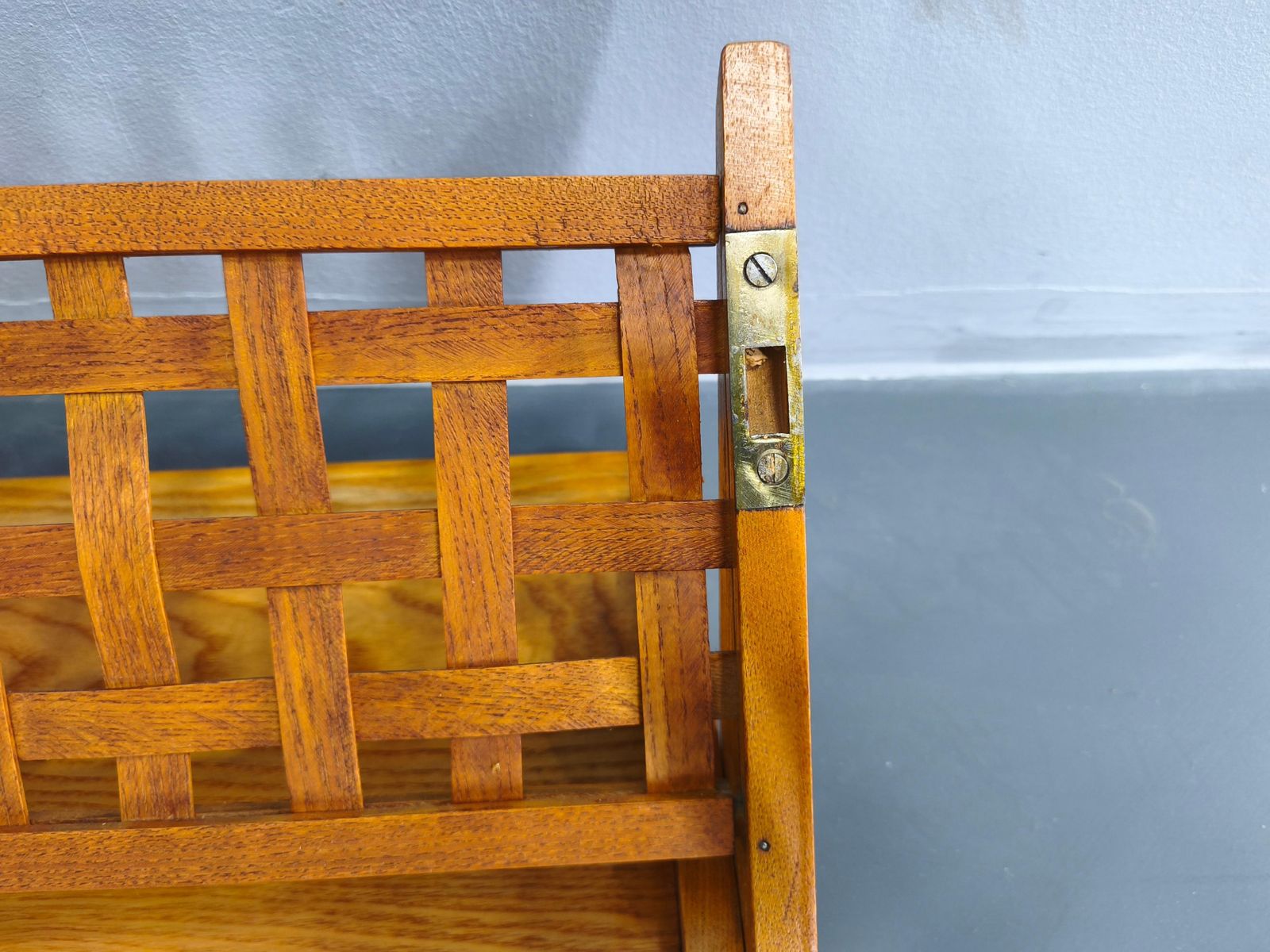 photo for sale Pair Of Mid Century Folding Wall Shelves By Uluv, Czechoslovakia 1960s