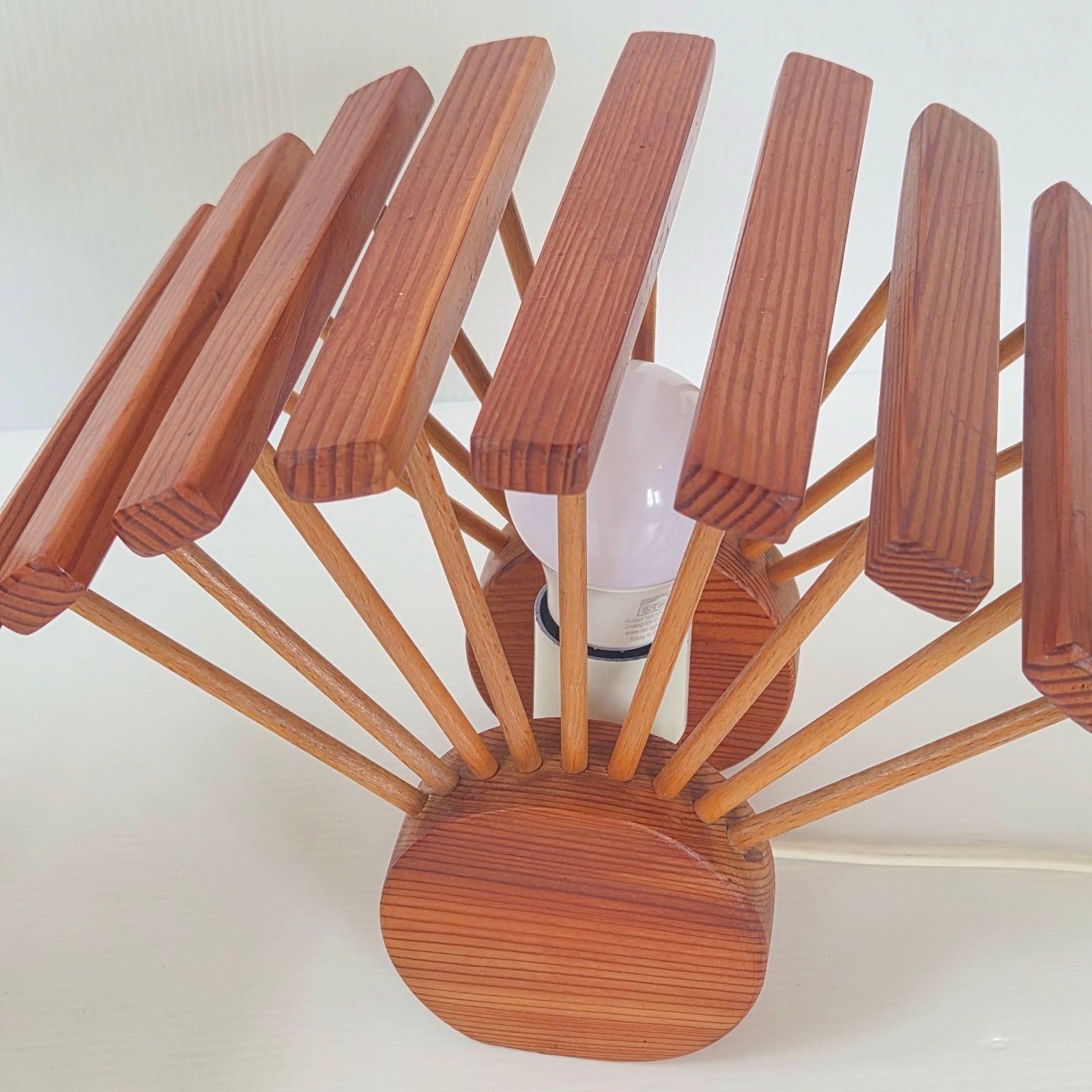 photo for sale Paire de lampes vintage Pierre Chapo en pin, forme d'éventail, années 1960