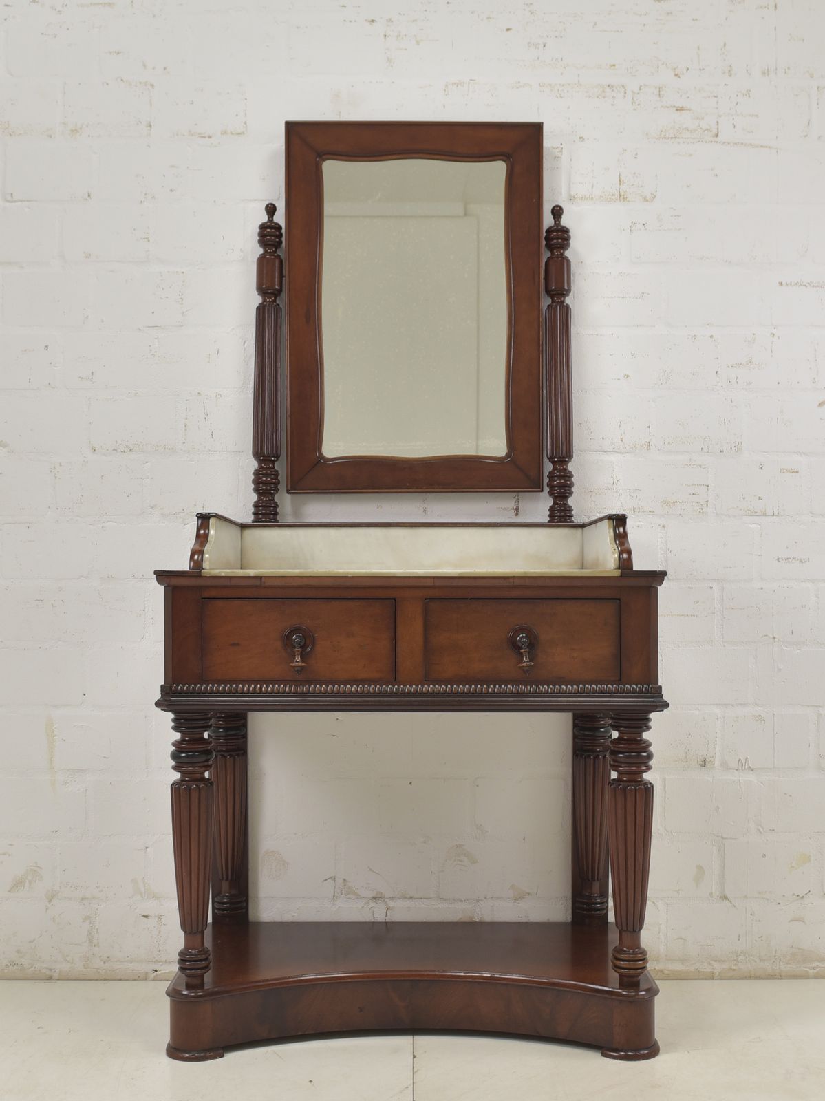 Antique! Mirrored Chest Of Drawers, Restored Mahogany; Vanity Unit, Louis Philippe Console photo furniture