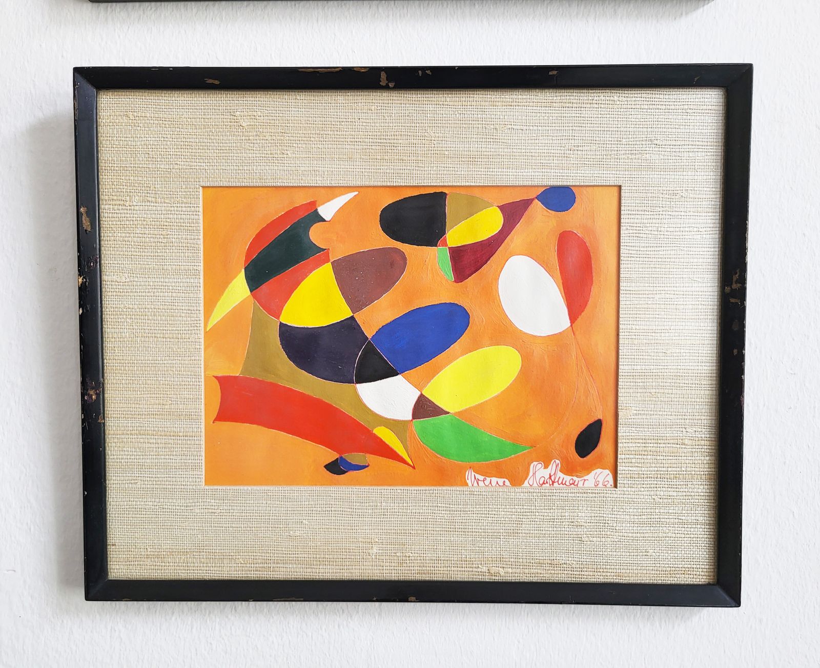 Mid Century Modern Abstract Paintings By Irene Hartlmayer, Set Of 3 photo vinterior