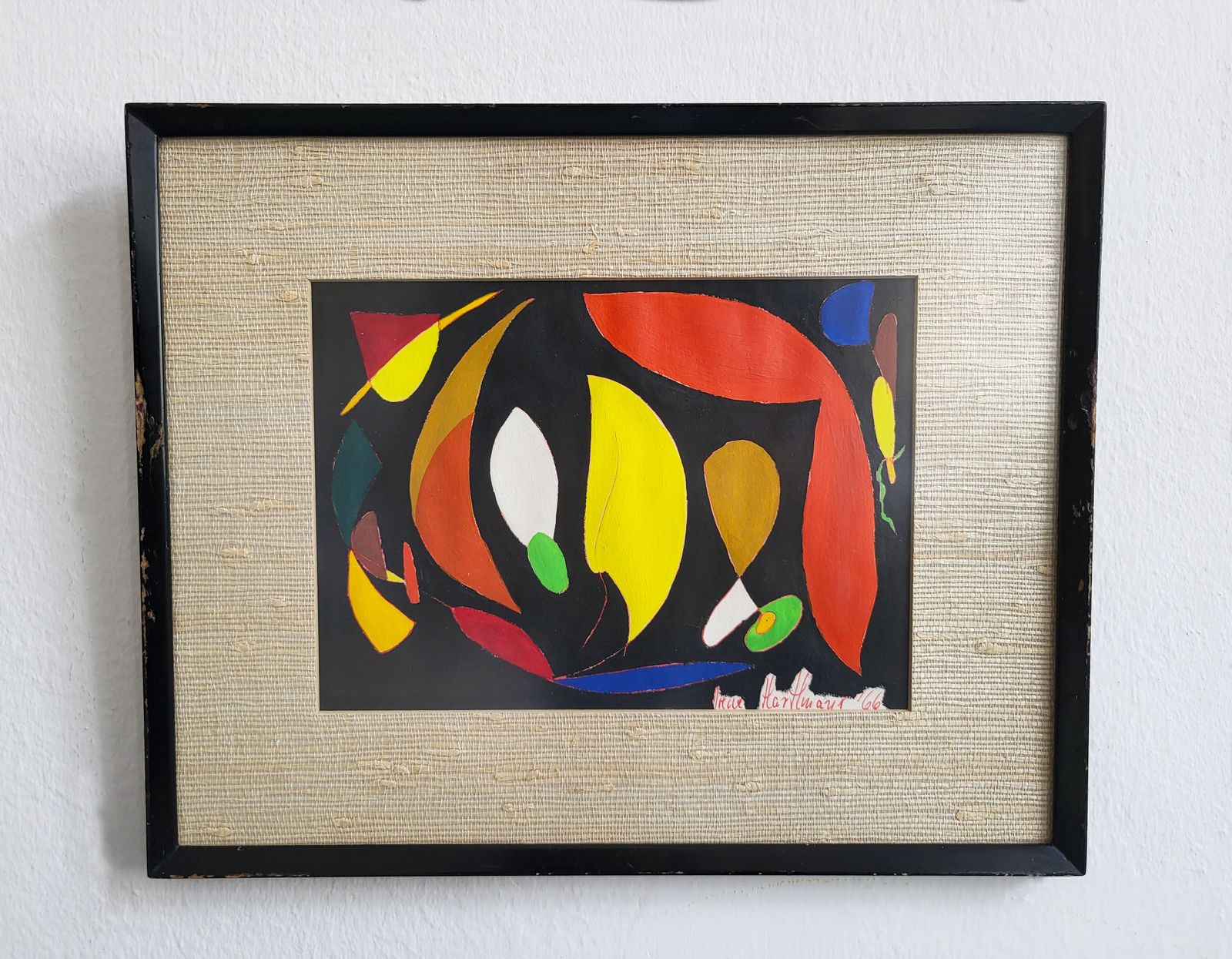 Mid Century Modern Abstract Paintings By Irene Hartlmayer, Set Of 3 photo Art