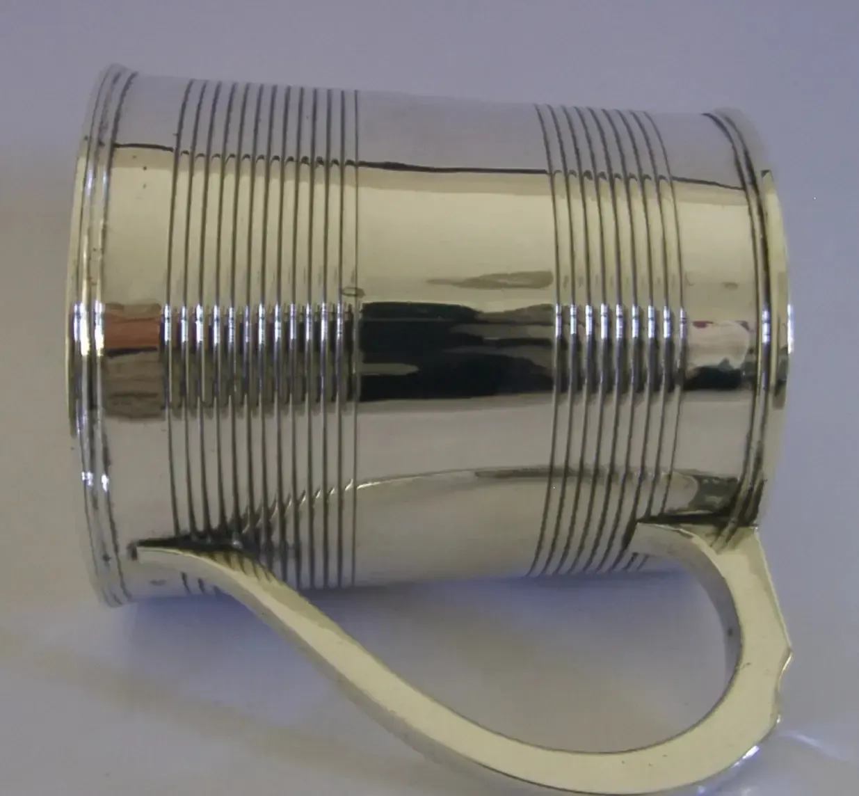Tankard en argent massif sterling, Rifle Brigade, guerres napoléoniennes, 1829, Gramont photo vinterior