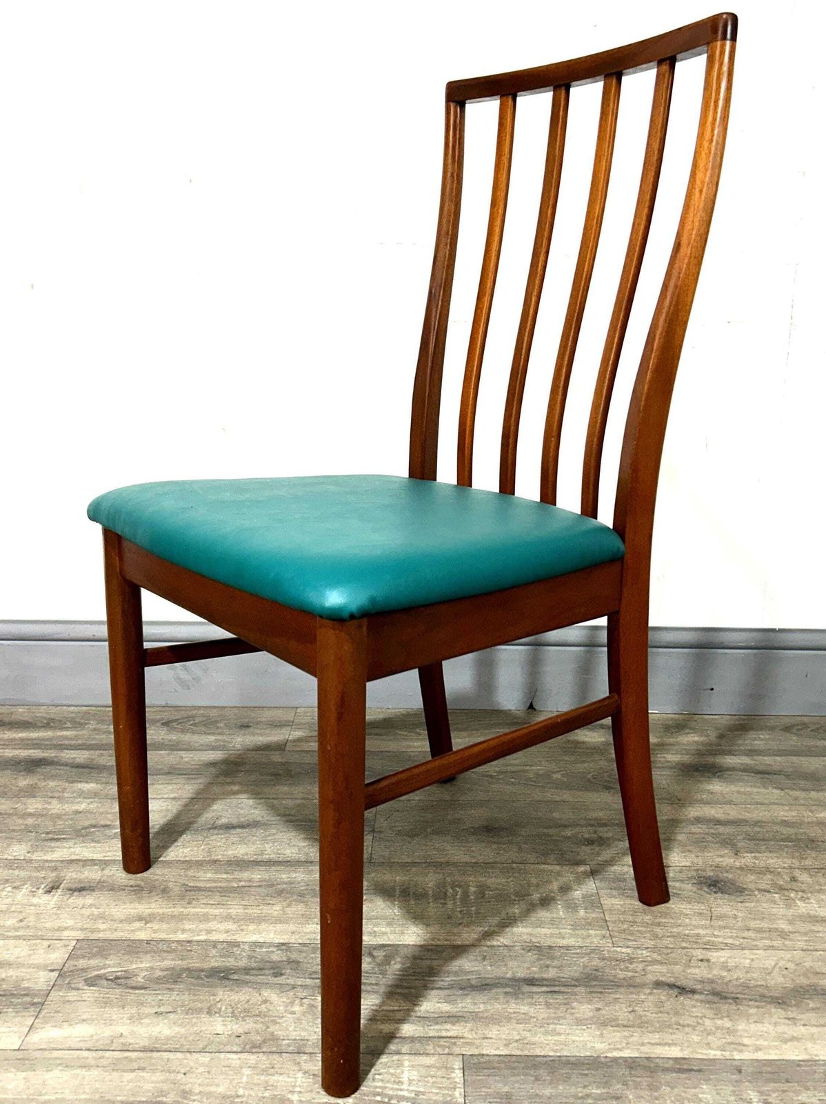 4 Refinished/Reupholstered Mid Century Teak Dining Chairs A.H. McIntosh No. 4203 1960's photo 575.0