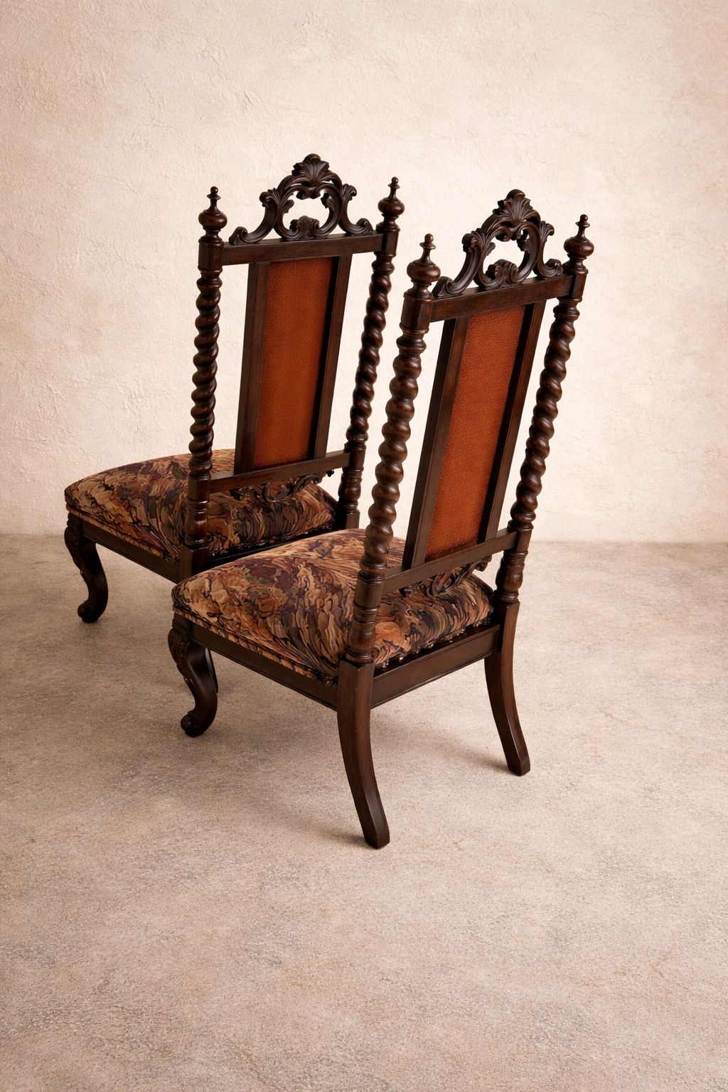 A Pair Of Victorian Walnut Occasional  Chairs photo furniture