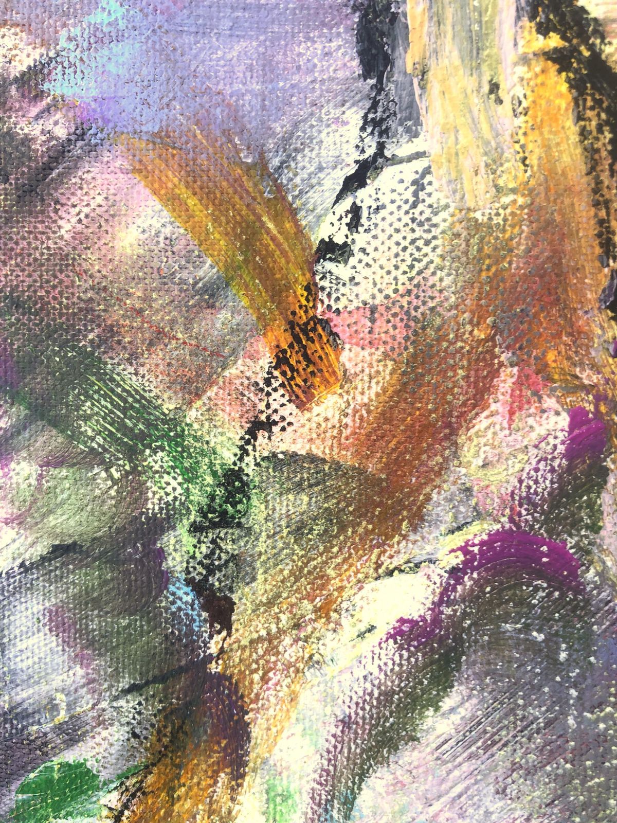 Nerea Caos Jesus Christ Superstar Abstract Expressionist Oil Painting Vertical Canvas 2023 photo 900.0